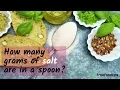 How many grams of salt are in a spoon