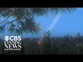 shows moment fighter jet crashed into mountain in Washington state