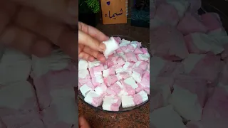 أوفر وأنجح وأسهل مارشميلو بمكونين فقط بدون عسل جلوكوز ولا عسل نحل رهييب 