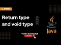 Return Types vs Void in Java in Hindi A Comprehensive Guide