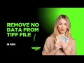 Remove NoData Values in TIFF Using QGIS GDAL Raster Processing in GIS