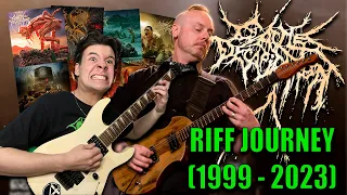 cattle decapitation riff journey 1999 2023 guitar riff compilation 