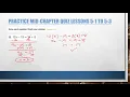 Pre Algebra A Chapter 5 - Multi-Step Equations Inequalities Quiz Review
