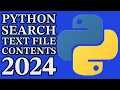 Python Mini Project Search Text File 2024