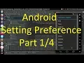 Android Setting Preferences Part - Adding Settings Screen using PreferenceFragment