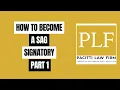 HOW TO BECOME A SAG SIGNATORY - PART I