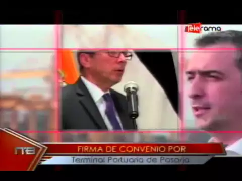 Firma de convenio por terminal portuoria de Posorja