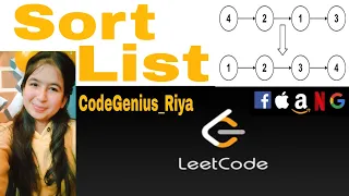 Sort List Leetcode 148 Linked List Amazon Facebook Apple
