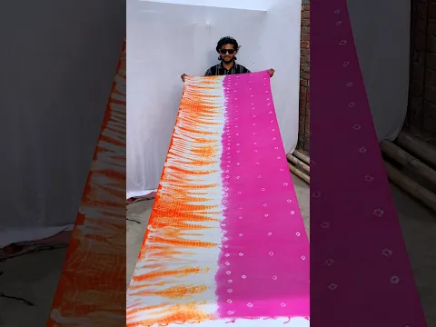 shibori print dupatta making #makingvideos