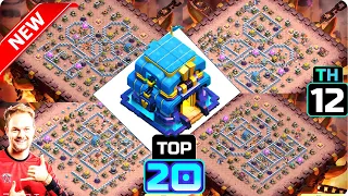 over power town hall 12 best war base link th12 best war base th12 legend base 2024