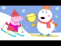 Download Lagu Peppa Pig Full Episodes - Sun, Sea and Snow - Cartoons for Children