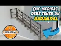 What measurements should a railing have