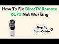 How To Fix DirecTV Remote RC73 Not Working