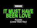 Download Lagu It Must Have Been Love - Roxette (Lower Male Key Karaoke)