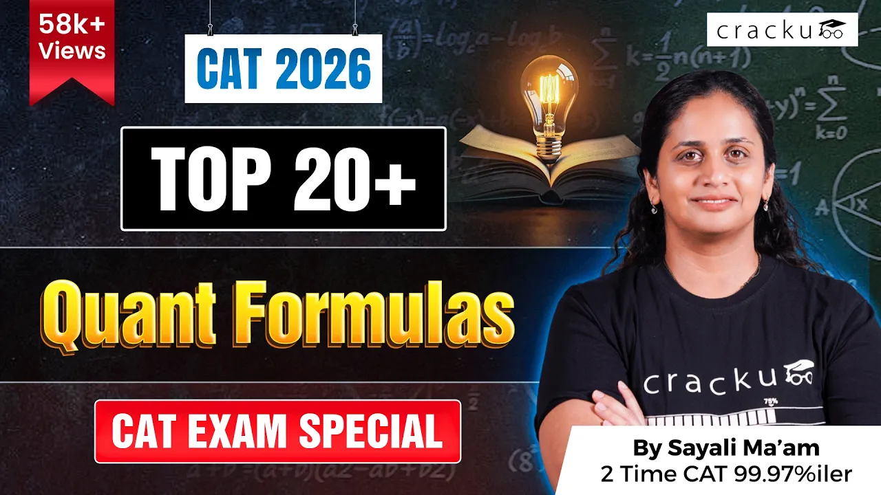 Top 20+ Quant Formulas For CAT 2026🌟 By Sayali ma'am | CAT QA Formulas PDF