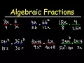 Multiplying Algebraic Fractions