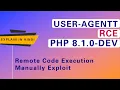 PHP 8 1 0-dev - User-Agentt Remote Code Execution Manual Exploit Hindi