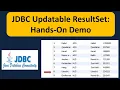JDBC Updatable ResultSet Hands-On Demo