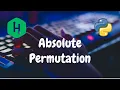 72 - Absolute Permutation Implementation Hackerrank Solution Python