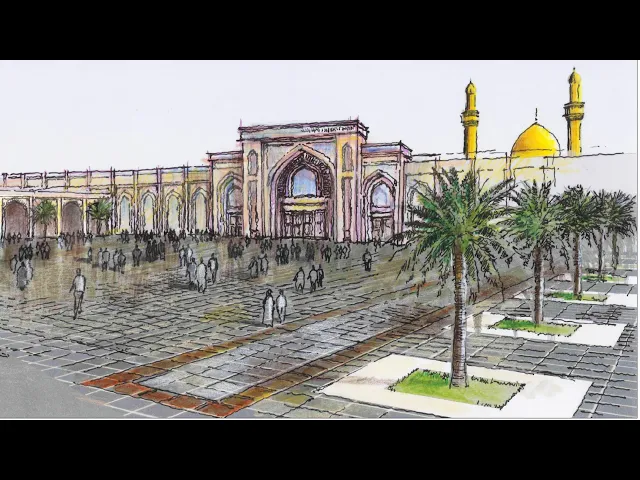 ⁣⭕️ تفاصيل صحن أم البنين (عليها السلام)..