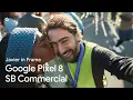 Google's Super Bowl-reclame in 2024, die de functie Guided Frame demonstreert