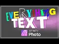 Everything you need to know about Text in Affinity Photo