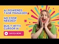 Create a Task Manager App with AI - No Coding Required Cursor AI Tutorial