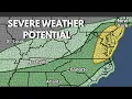 SEVERE STORMS will Continue to be Possible with a shift from the outlook
