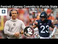 Fentrell Cypress Commits to Florida State Florida State Making it Happen in the Transfer Portal