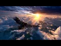Majestic Eagle Soaring Above Mountains - Relaxing Piano Music 4K Cinematic