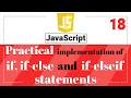 Conditional Statements If Else Practical in JavaScript Javascript Tutorial in Hindi