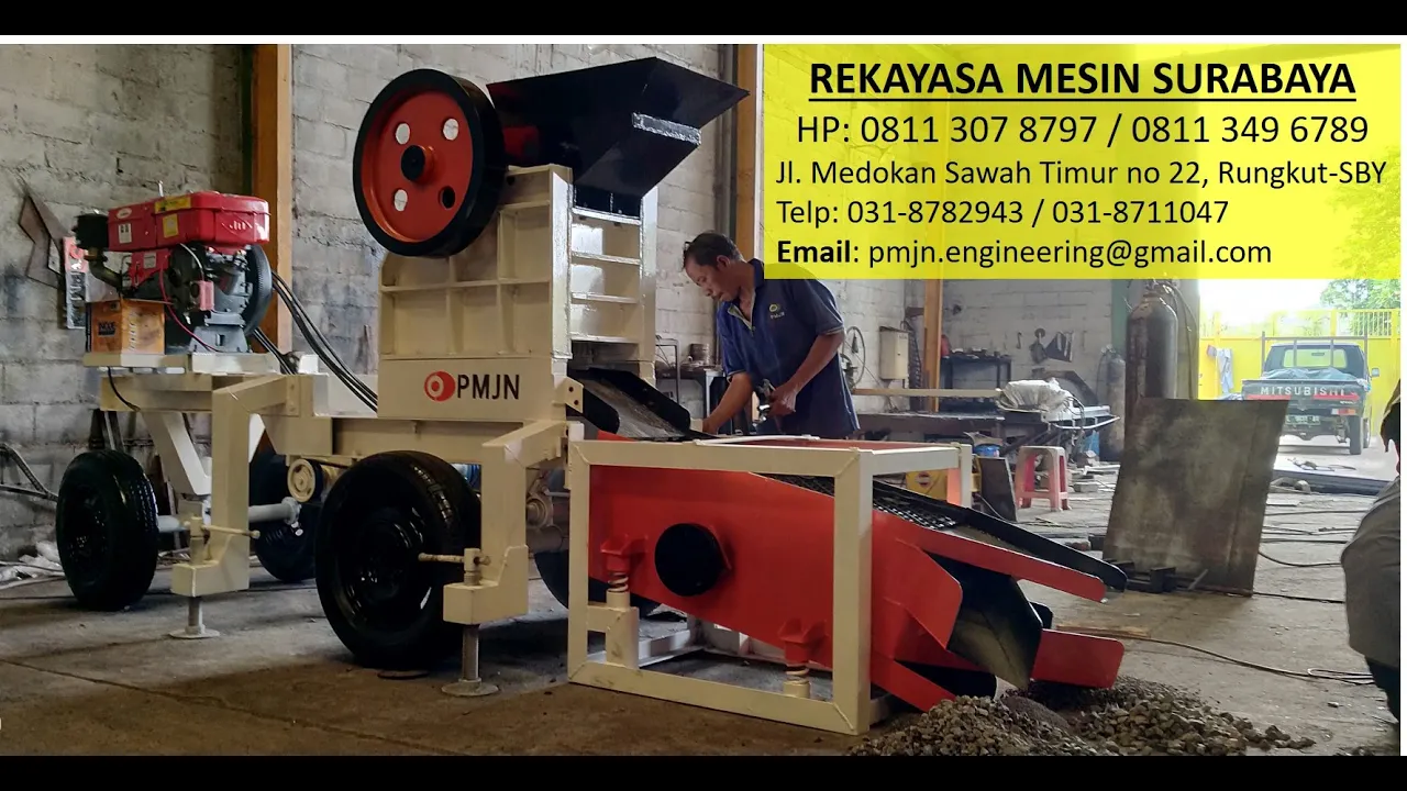 HP: 0811 349 6789 Harga Mesin Stone Crusher Mini type 4050, Mesin Pemecah Batu Surabaya