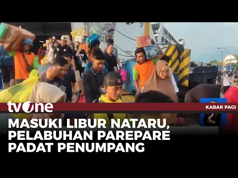 Ribuan Penumpang Arus Mudik Nataru Tiba di Pelabuhan Parepare
