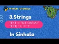 3 Strings Python 3 Programming Tutorials in Sinhala