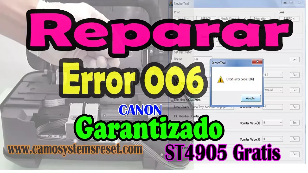 CARA MENGATASI PRINTER CANON PIXMA IP2770 CODE EROR 6000 how to service an error code printer 6000. 