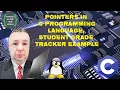 C Tutorial - 4 Pointers in C Student Grade Tracker example