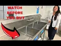 3 Compartment Stainless Steel NSF Commercial Kitchen Sink with Right and Left Drainboards