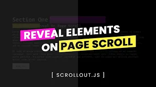 Reveal Elements On Scroll Animation For Website Vanilla JavaScript Text Reveal on Scroll Animation