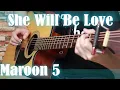 Download Lagu Maroon 5 - She Will Be Loved - Fingerstyle But Percussive Guitar Cover