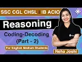 Coding Decoding Reasoning Tricks for SSC CGL 2021 IB ACIO Neha Joshi