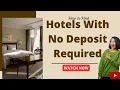 How Can You Find Hotels With No Deposit Required