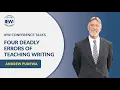 Four Deadly Errors of Teaching Writing