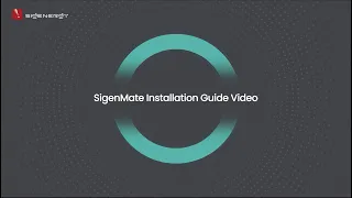 SigenMate Installation Guide Video