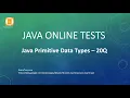 04 Java Primitive Data Types Interview MCQ Questions and Answers