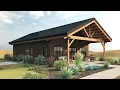 The Armstrong 2442 - Post and Beam Home Rendering