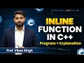 Inline Function in C Program with Explanation HINDI by Vikas Singh