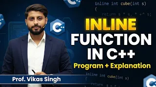 Inline Function in C Program with Explanation HINDI by Vikas Singh