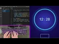 ASMR Programming - Glowing Countdown Timer using Html CSS JavaScript