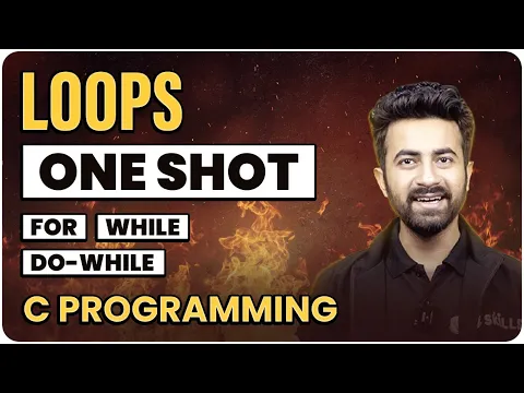 Loops in One Shot | C Programming | Lecture 3 | Complete C Course - YouTube thumbnail
