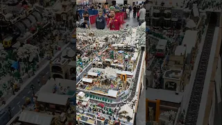 Huge LEGO Winter Village Ski Mountain by James Edward #lego